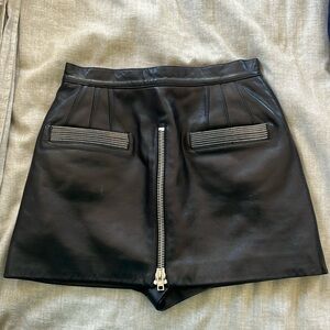 Alexander Wang leather skort! Very special piece size 0. Like new worn 1x✨